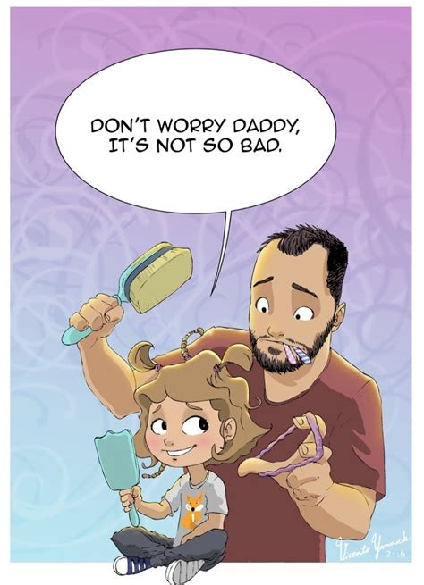 Father And Daughter Cartoon Comic Strips